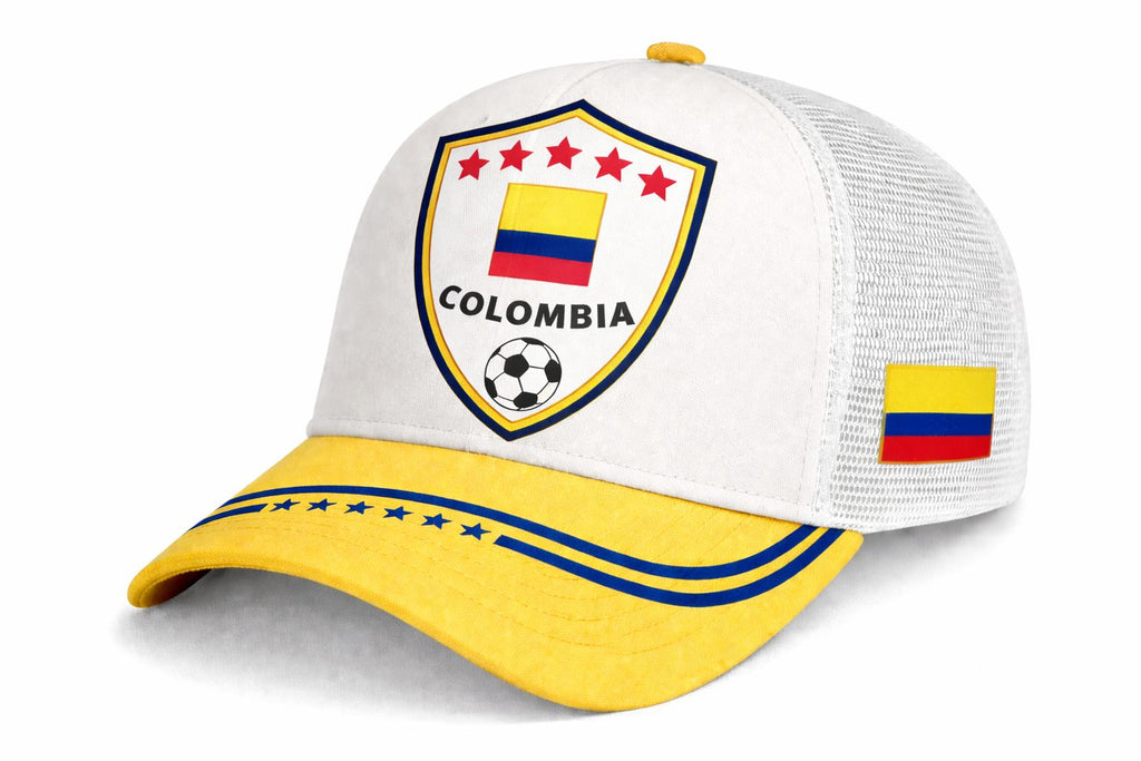 Colombian yellow and white cap